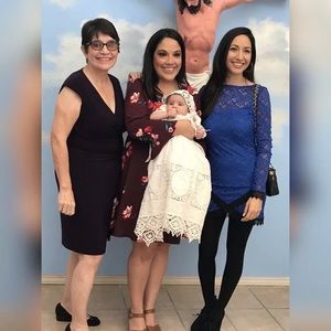 Blue, lace dress from For Love and Lemons